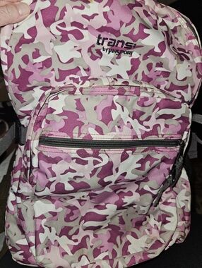 Excellent JanSport Pink/Purple Camo "Trans" Backpack